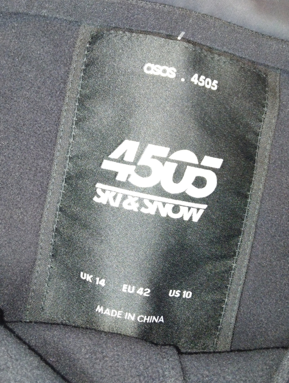 ASOS 4505 Ski & Snow Pants Hourglass Skinny Ski Pants W Stirrup Soft-shell 10 - Picture 9 of 9